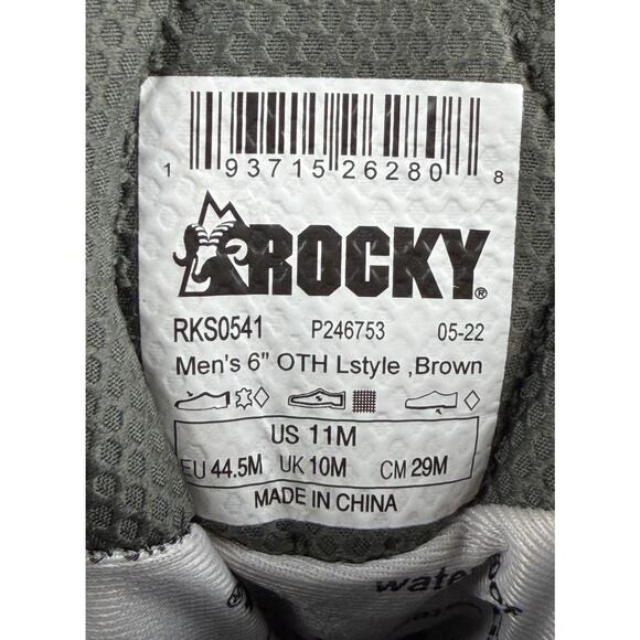 Rocky Summit Elite Event Waterproof Hiking Boots Brown Men’s 11 *NO INSOLES - Picture 15 of 15